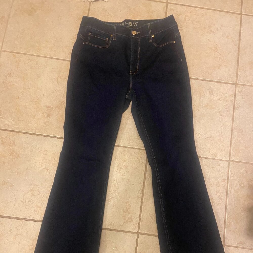 White House Black Market High Rise Flared Jeans- 8 Regular